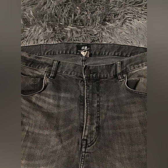 EUC Mens 36 H&M Charcoal Skinny Jeans - Picture 6 of 10